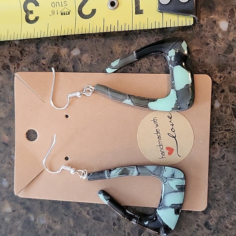 Earrings, Polymer clay, resin